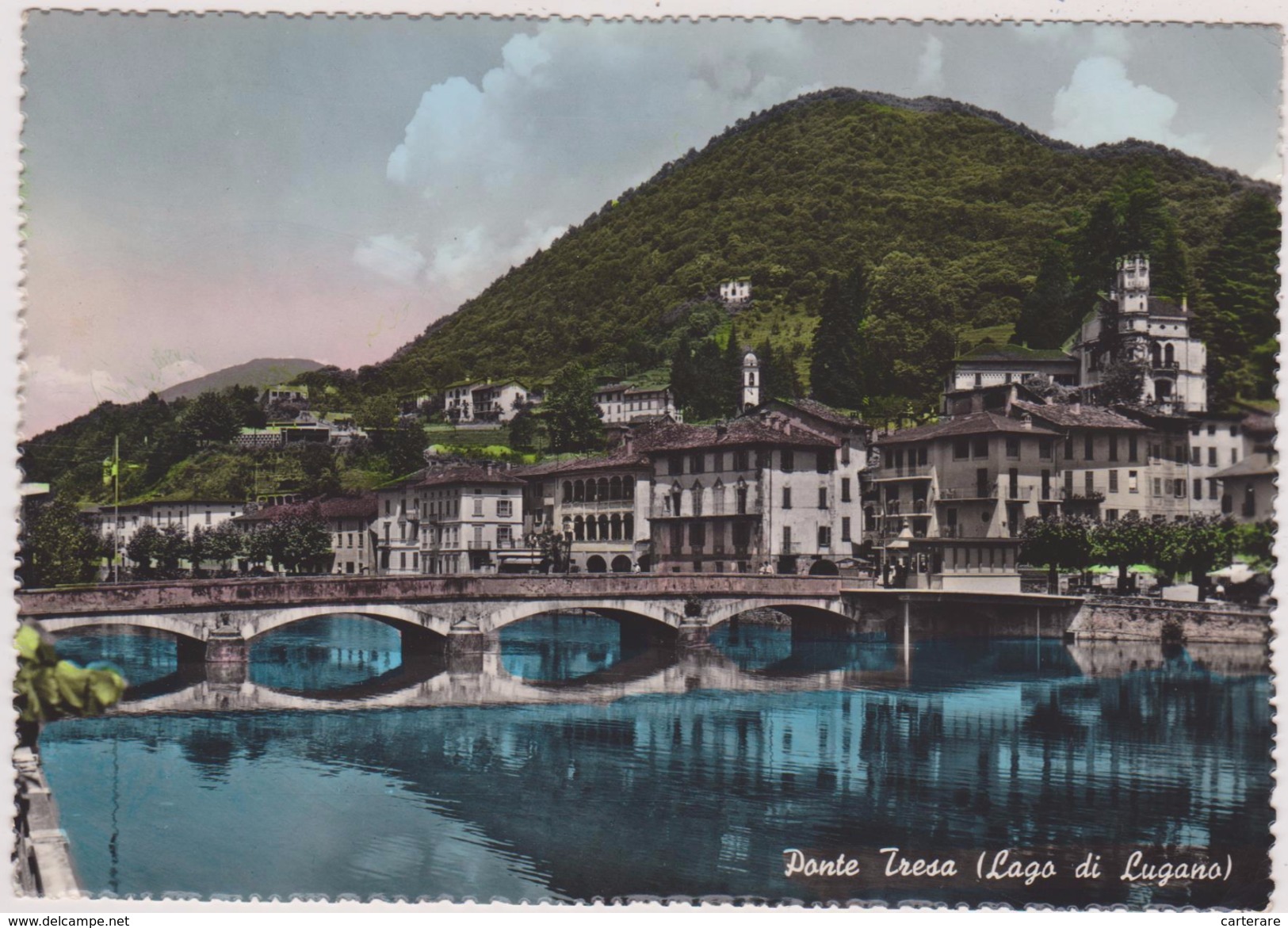 SUISSE,SWITZERLAND,SWISS, HELVETIA,SCHWEIZ,SVIZZERA ,TESSIN,PONTE TRESA,LAGO DI LUGANO - Lugano