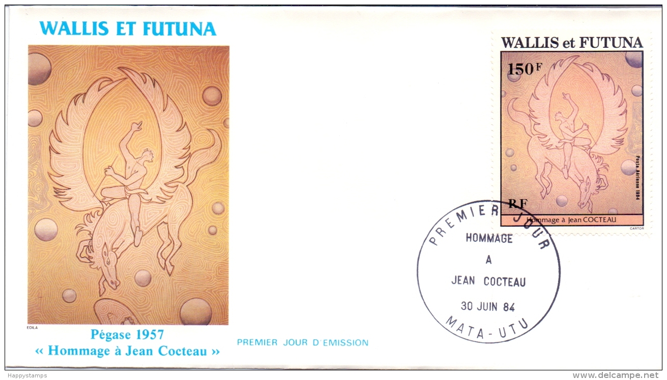 Wallis Et Futuna -  Jean Cocteau 1984 (FDC) - Cartas & Documentos