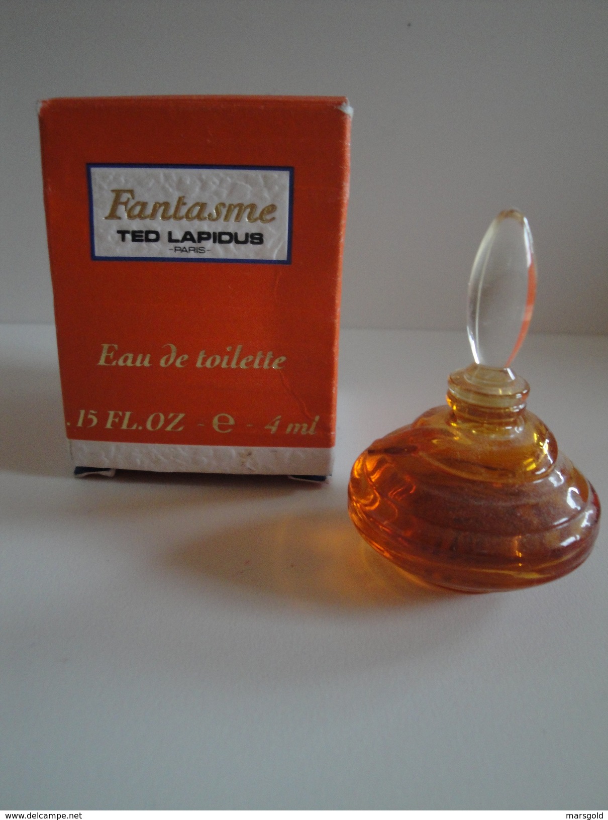 Miniature De Parfum Ted Lapidus " Fantasme " - Eau De Toilette - 4ml - Miniatures Femmes (avec Boite)