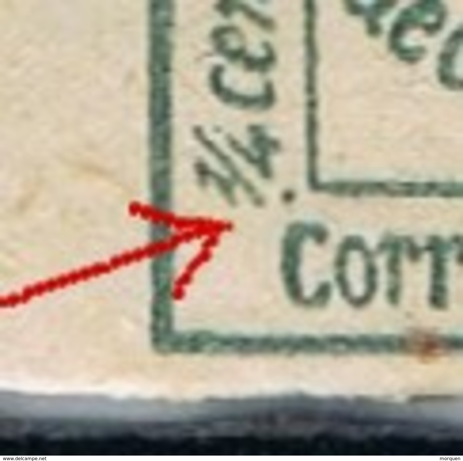 Sellos 1 Cuartillo 1877, Variedad Impresion, Num  173 * - Unused Stamps