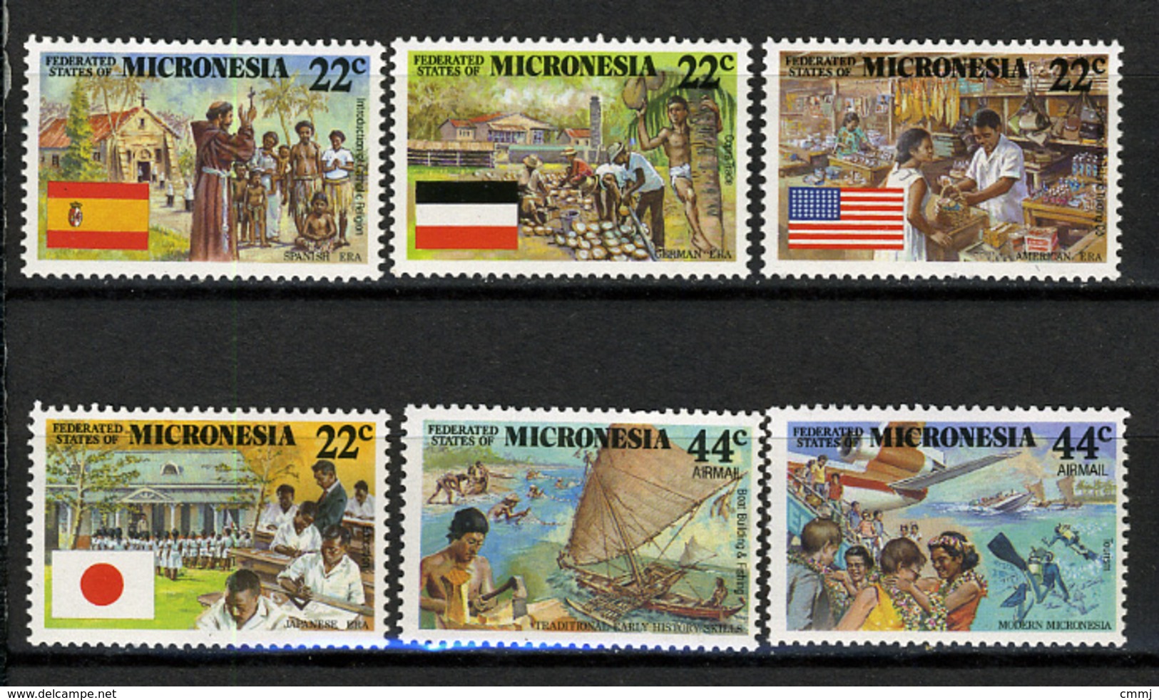 1988 - MICRONESIA -  Catg.. Mi. 83/88 -  NH - (I-SRA3207.31) - Micronesia