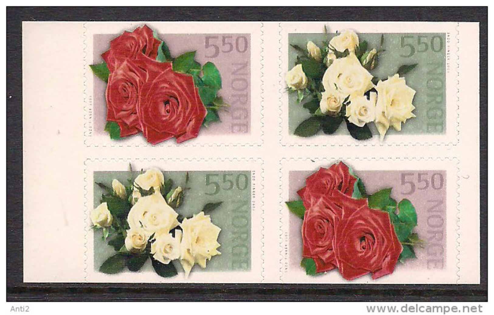 Norway Norge 2003 Roses  Mi 1455-1456  Do And Du  MNH(**) - Unused Stamps