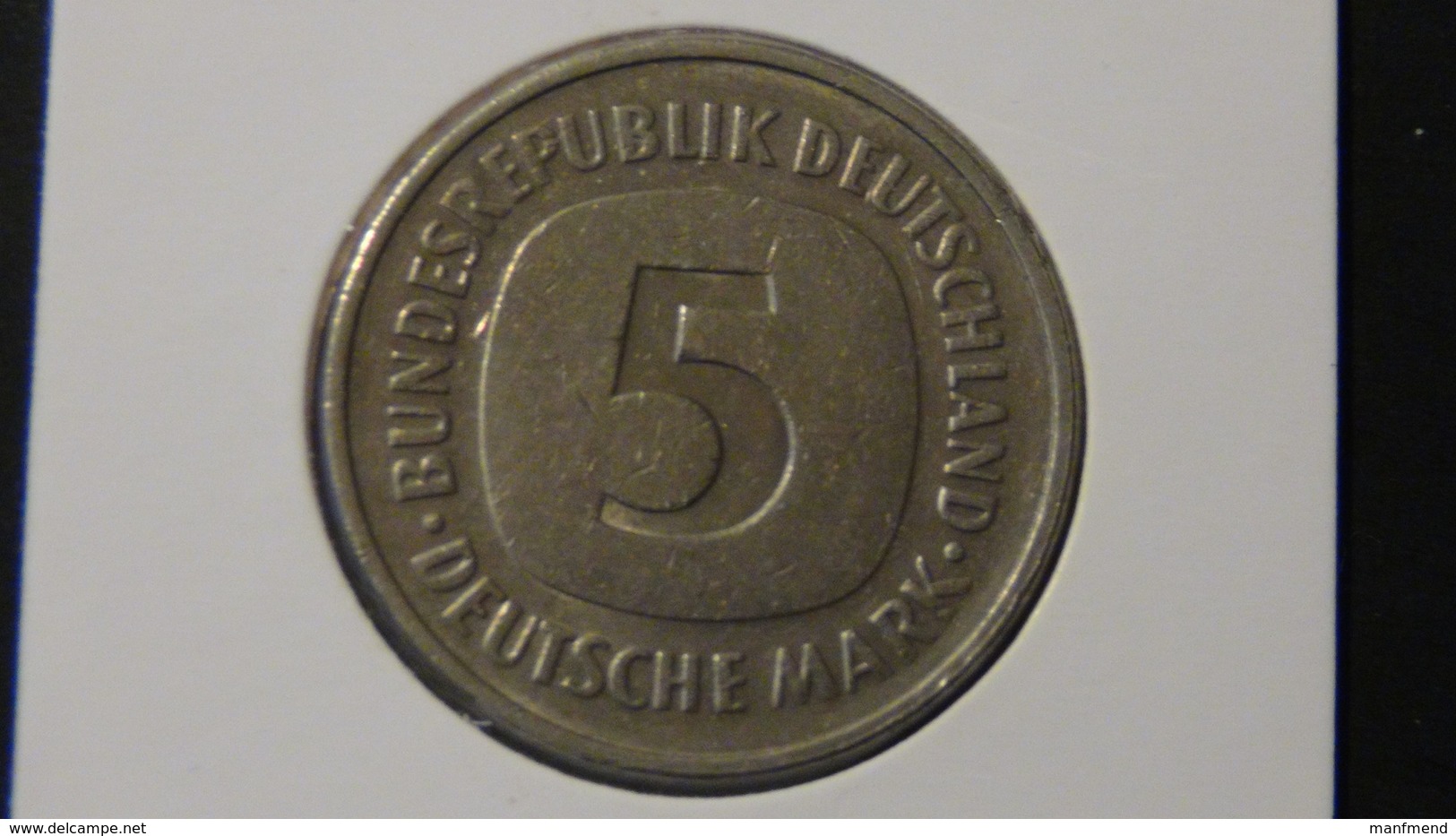 Germany - 1980 - 5 Mark - Mintmark "F" - Stuttgart - KM 140.1 - VF - Look Scans - 5 Mark