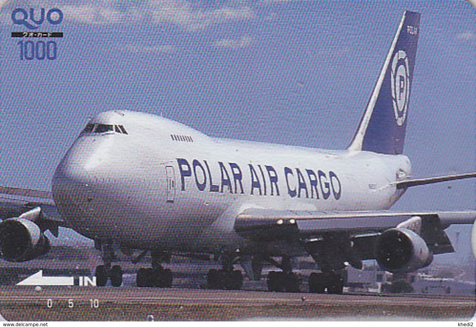 Carte Prépayée Japon - AVION Polaire AIRLINES / Polar Air Cargo - Airplane Plane Japan Quo Prepaid Card - Flugzeug  2134 - Vliegtuigen