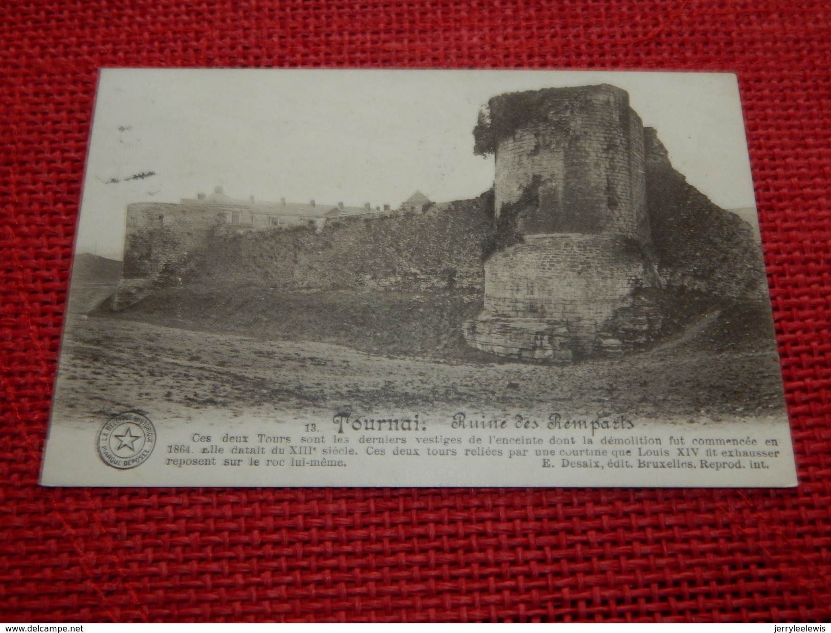 TOURNAI  -   Ruine Des Remparts  -  1914 - Doornik