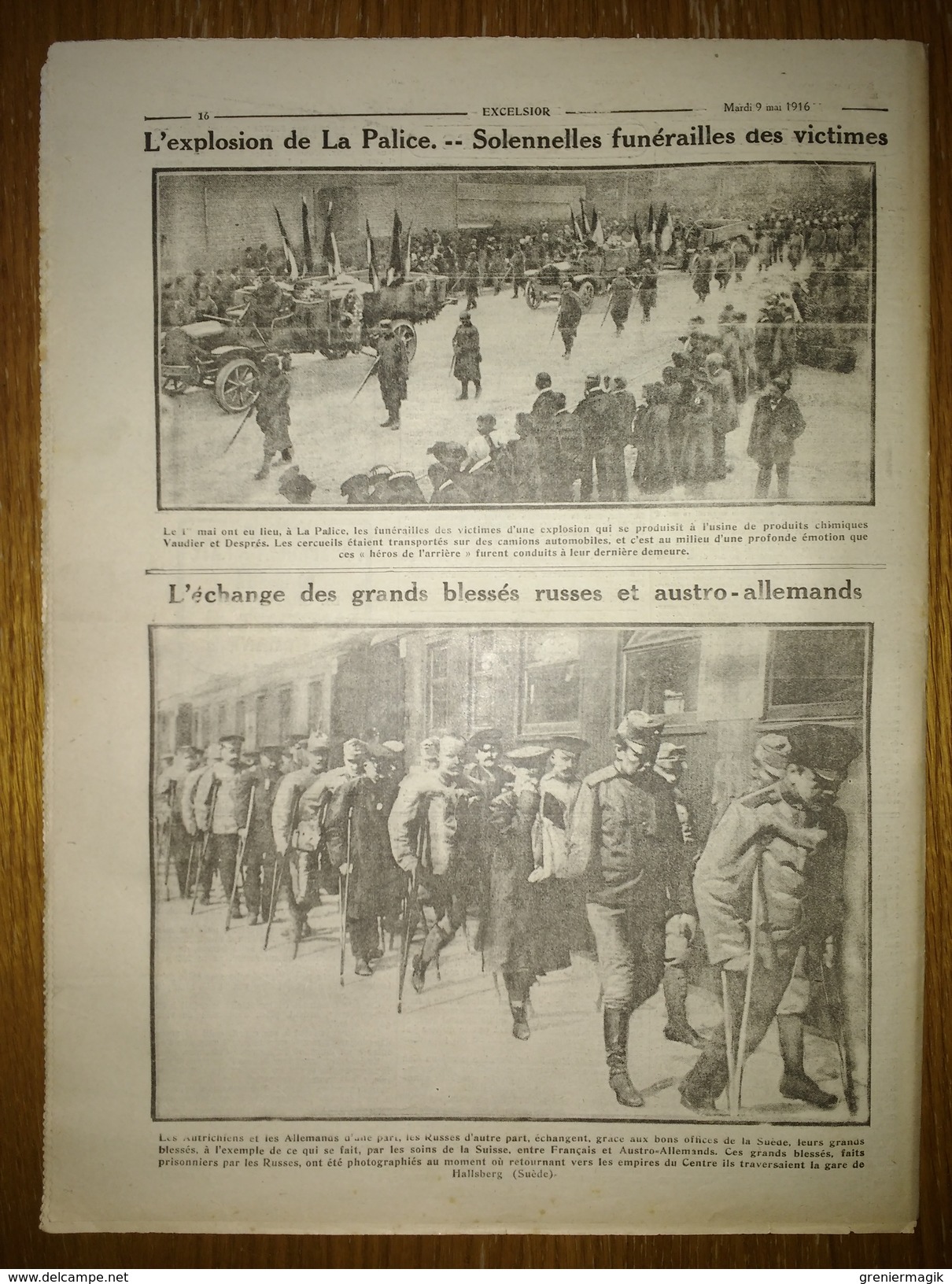 Excelsior N°2002 09/05/1916 L'inauguration Du Tunnel De Rove - Benjamin Rabier - Verdun - WW1 - Autres & Non Classés