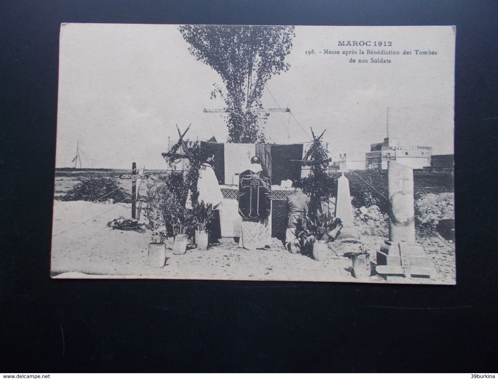 MAROC  1912  Messe Après La Bénédiction Des Tombes De Nos Soldats - Guerres - Autres