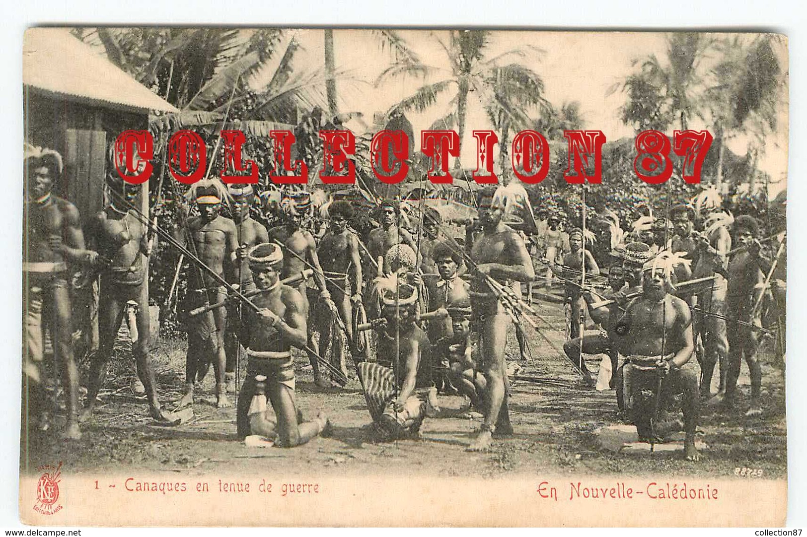 OF < CANAQUES De NOUVELLE CALEDONIE En TENUE De GUERRE - Océanie