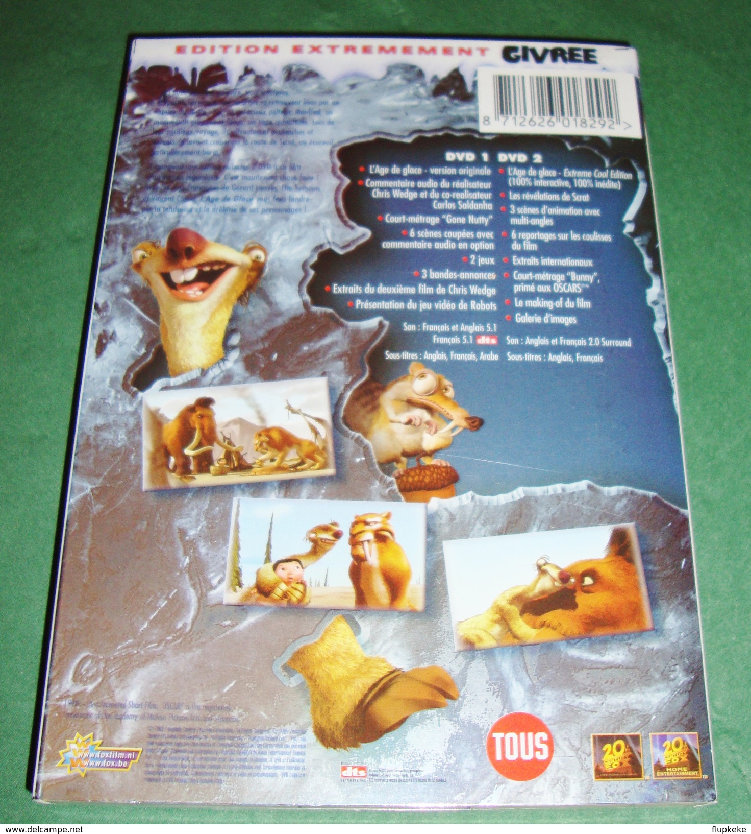 Dvd Zone 2 L'Âge De Glace (2002) Édition Collector Extrèmement Givrée Ice Age Vf+Vostfr - Cartoons