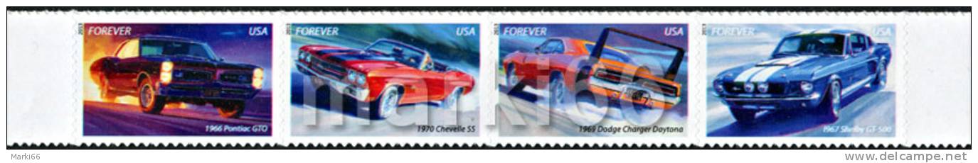 USA - 2013 - Muscle Cars - Mint Stamp Set - Neufs