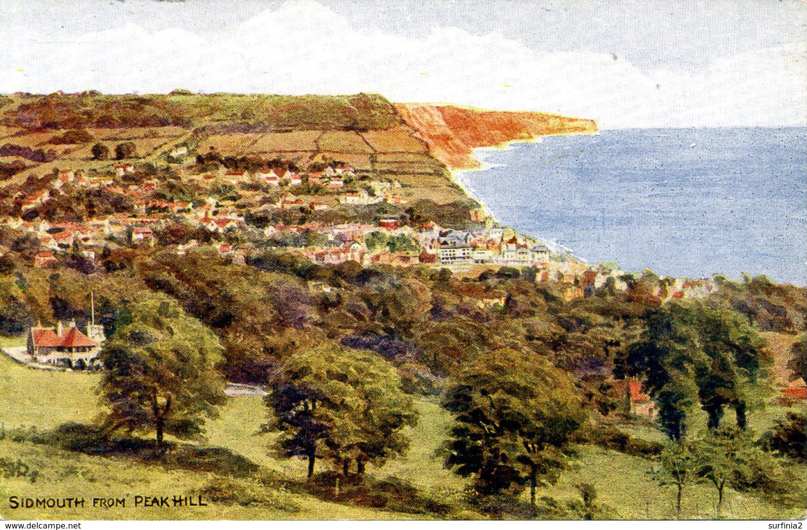 A R QUINTON - SALMON ART 4058 - SIDMOUTH FROM PEAK HILL - Quinton, AR