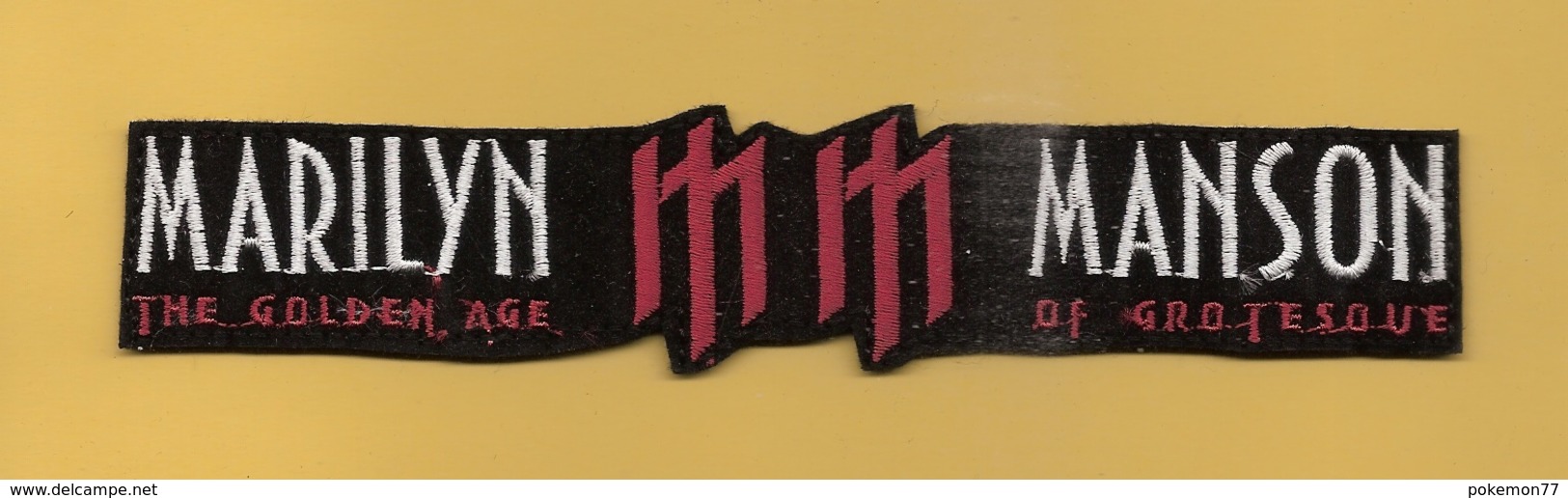 *  Patch En Tissu :  Marilyn MANSON..Scan B : Voir Scans Recto Et Verso - Ecussons Tissu