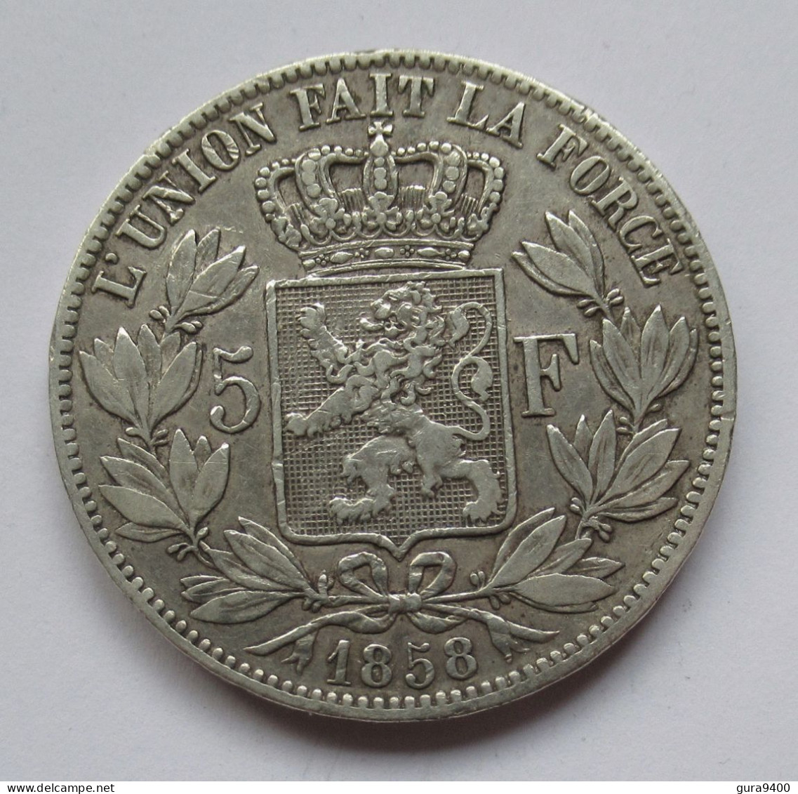 Belgie 5 Francs 1858   Leop I - 5 Francs