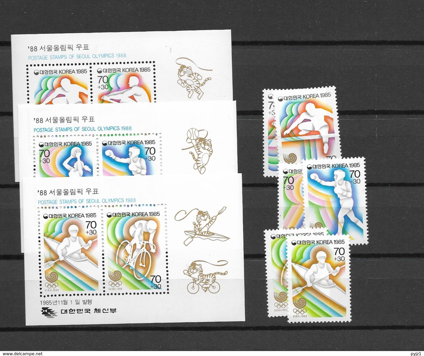 1985 MNH South Korea Olympic Games, Postfris** - Korea (Zuid)