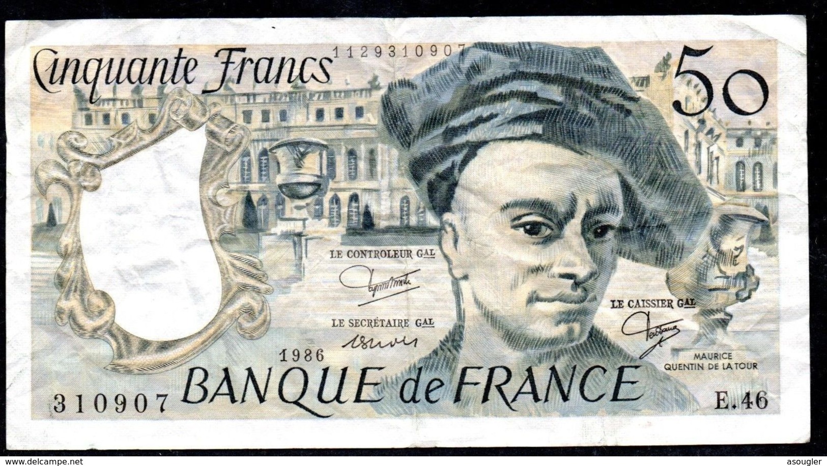 FRANCE 50 FRANCS 1986 F-FV P-152b - 50 F 1976-1992 ''quentin De La Tour''