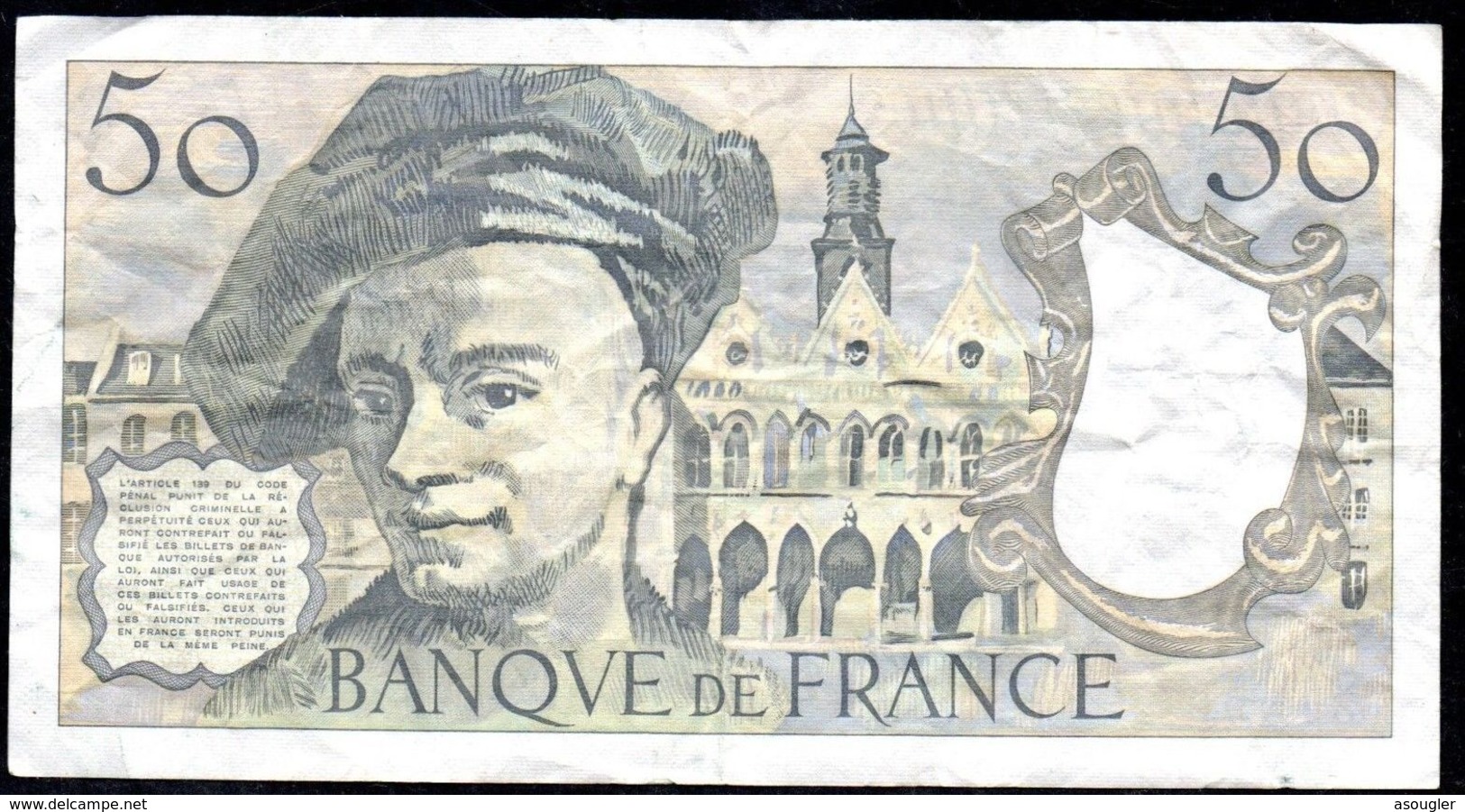 FRANCE 50 FRANCS 1986 F-FV P-152b - 50 F 1976-1992 ''quentin De La Tour''