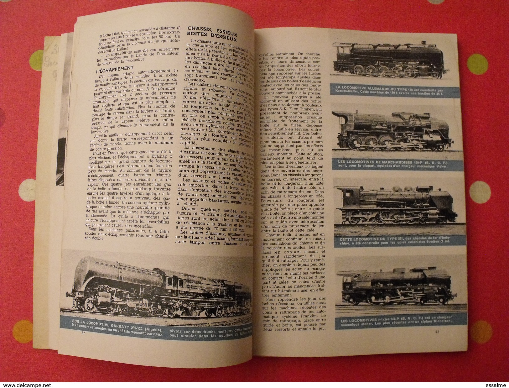 Science et Vie. n° spécial chemins de fer 1952. illustrations train locomotive micheline autorail