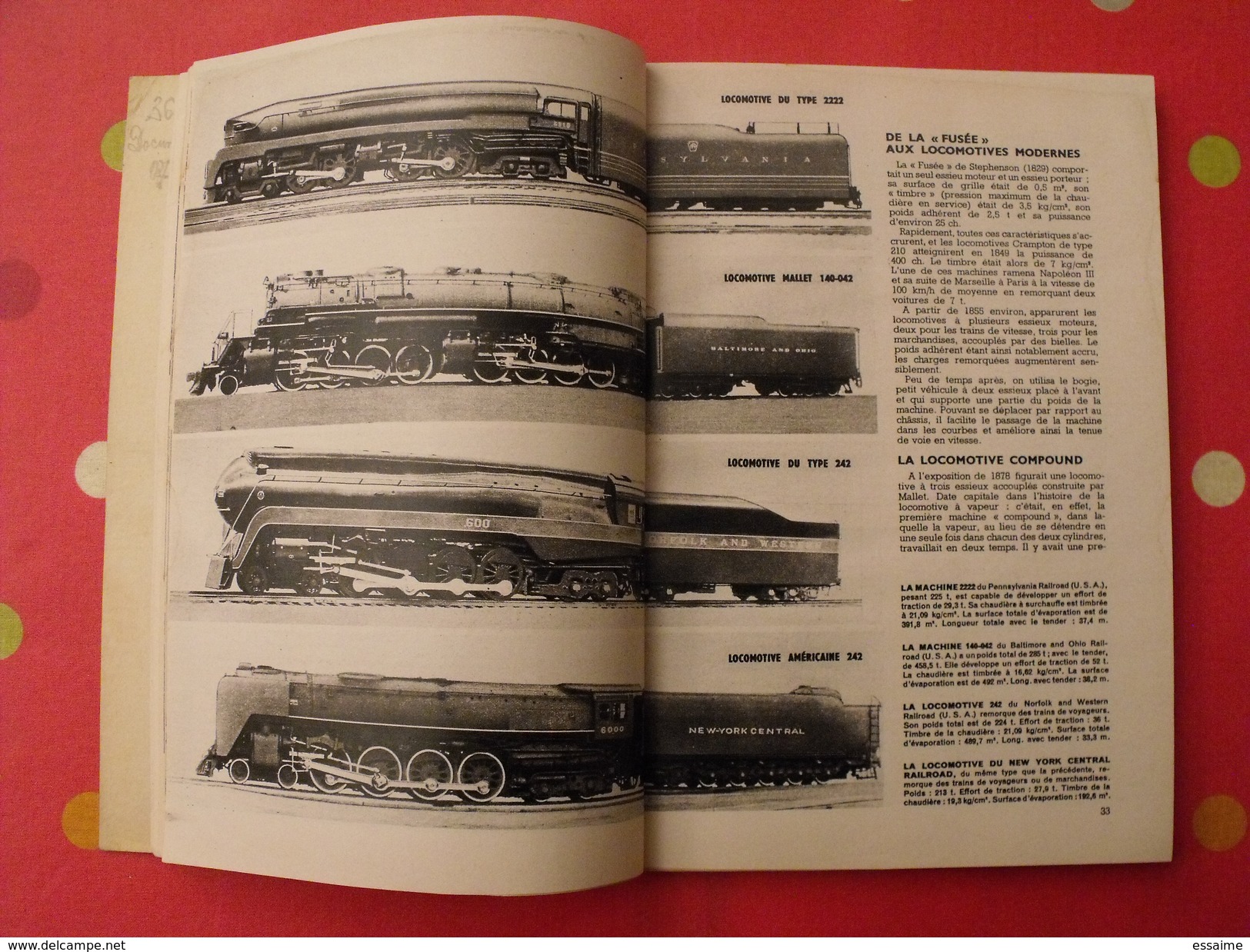 Science et Vie. n° spécial chemins de fer 1952. illustrations train locomotive micheline autorail