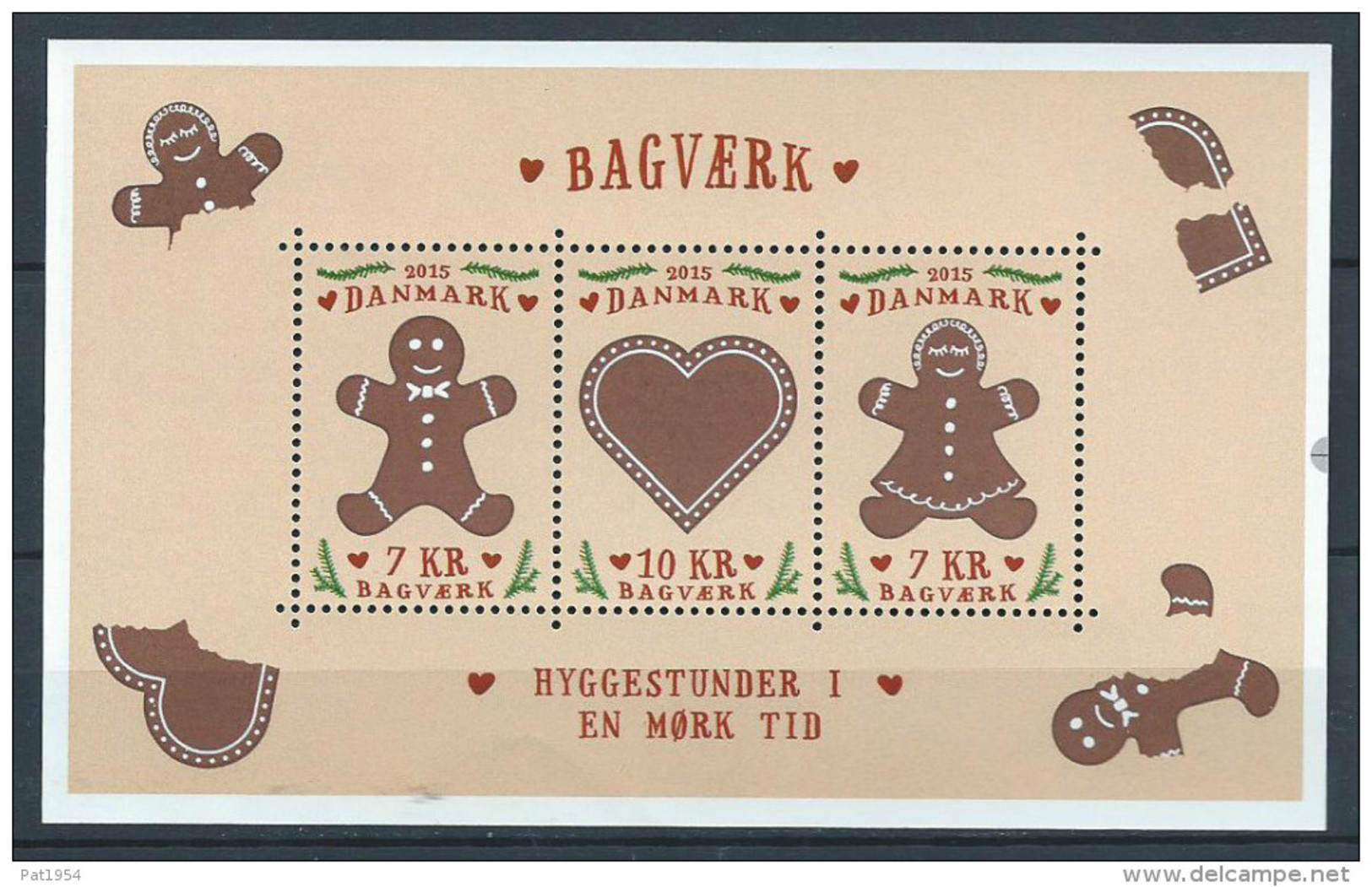 Danemark 2015 Bloc Neuf Biscuits Danois - Blocks & Sheetlets