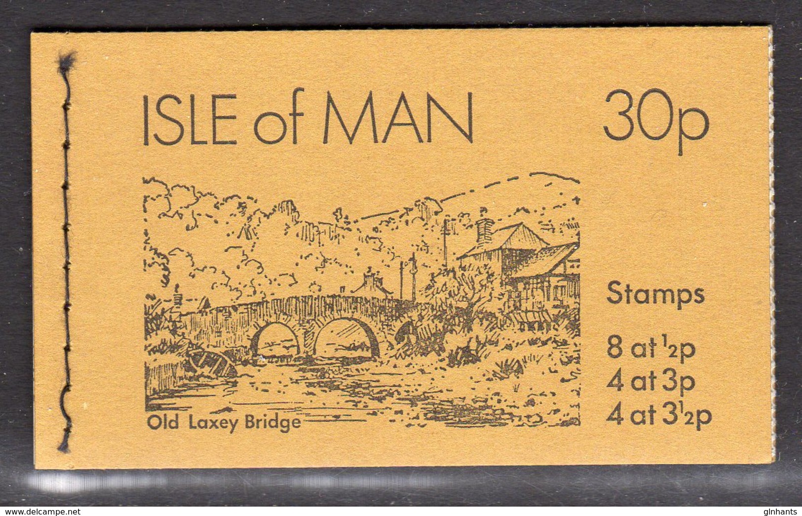 GB ISLE OF MAN IOM - 1974 30p OLD LAXEY BRIDGE STITCHED BOOKLET COMPLETE SG SB5 MNH ** - Isola Di Man