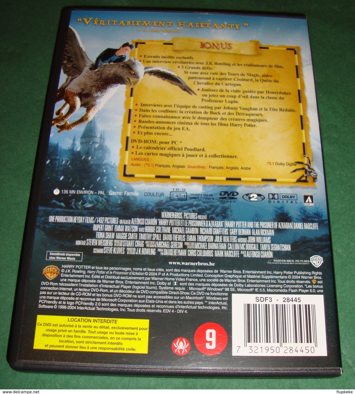 Dvd Zone 2 Harry Potter Et Le Prisonnier D'Azkaban (2004) 2 DVD Édition Spéciale Harry Potter And The Prisoner Of Azkaba - Sciences-Fictions Et Fantaisie