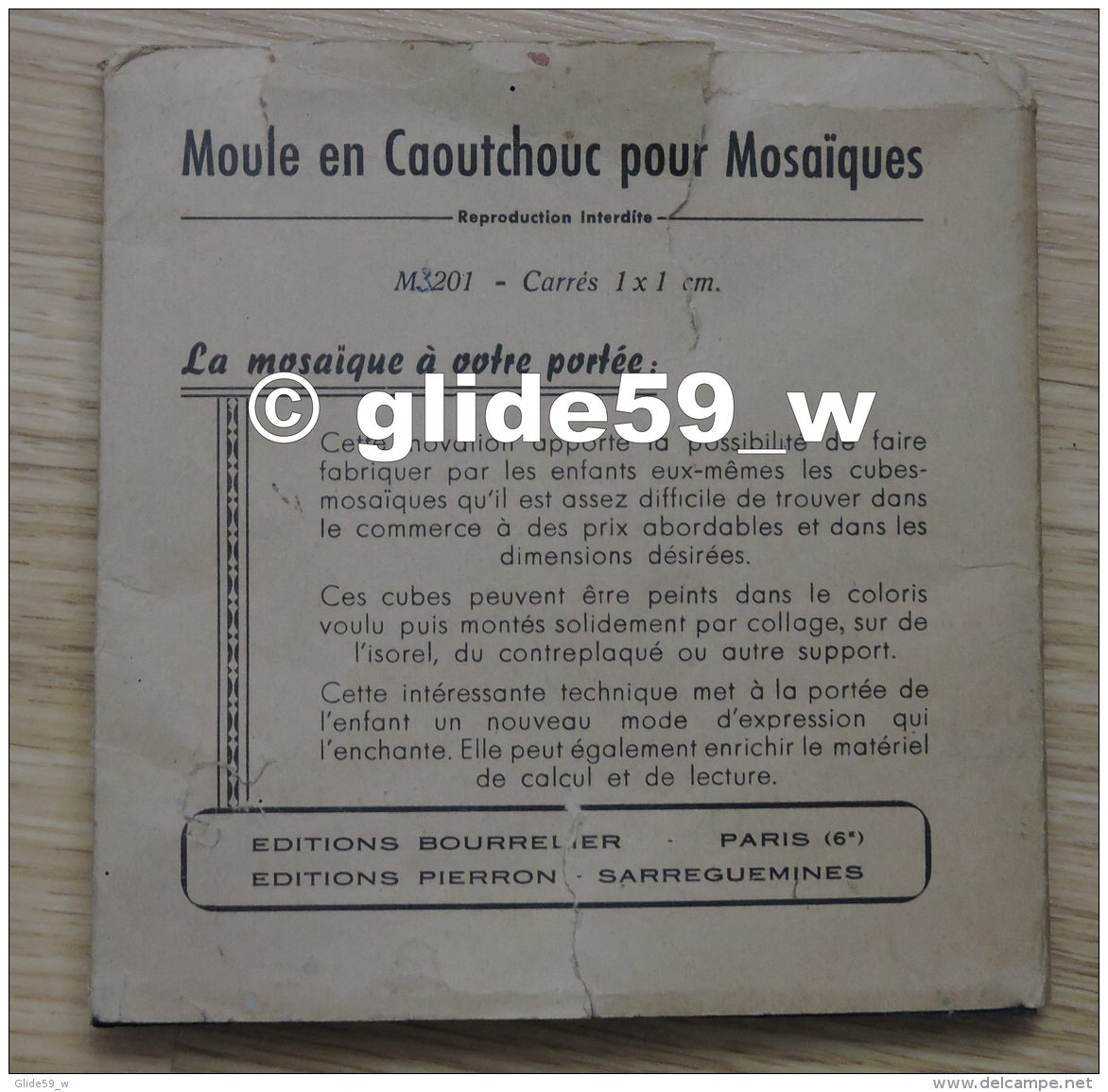 Moule En Caoutchouc Pour Mosaïques - M3201 (an. 60) - Autres & Non Classés