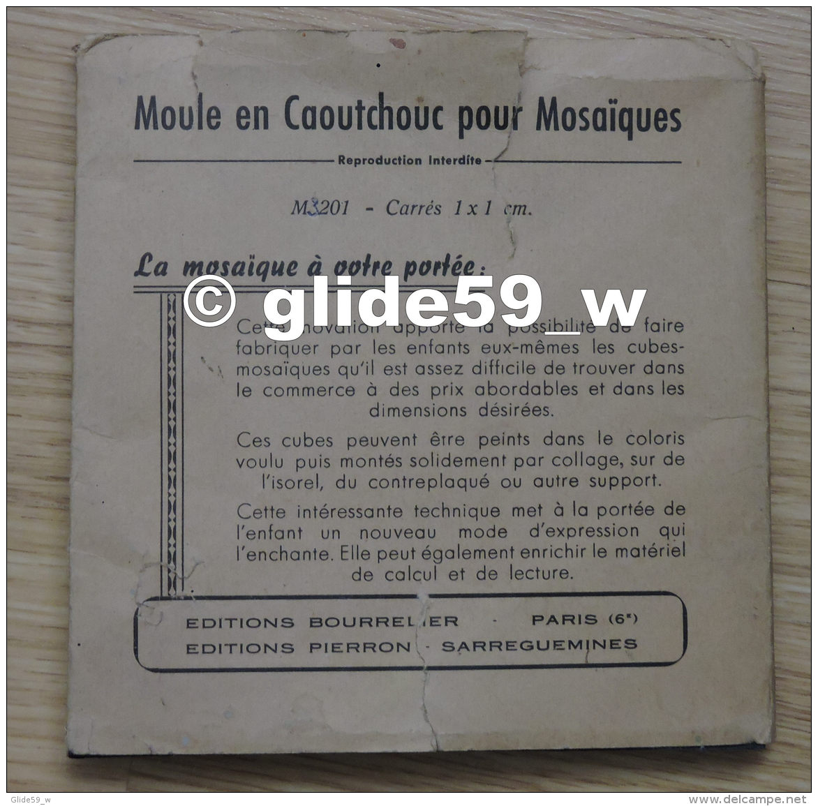 Moule En Caoutchouc Pour Mosaïques - M3201 (an. 60) - Altri & Non Classificati