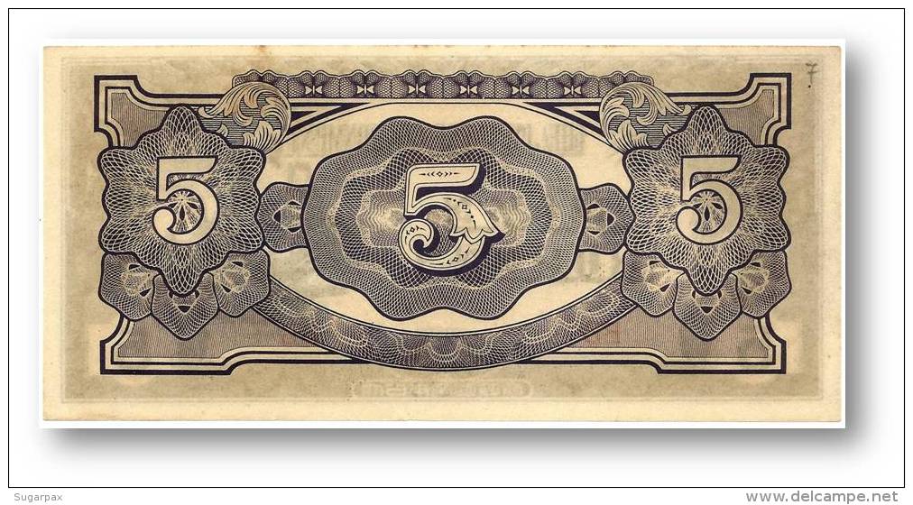 BURMA ( Now Myanmar ) - WWII - Japanese Occupation - 5 Rupees - ND ( 1942 ) - P 15.b - Serie BB - Myanmar