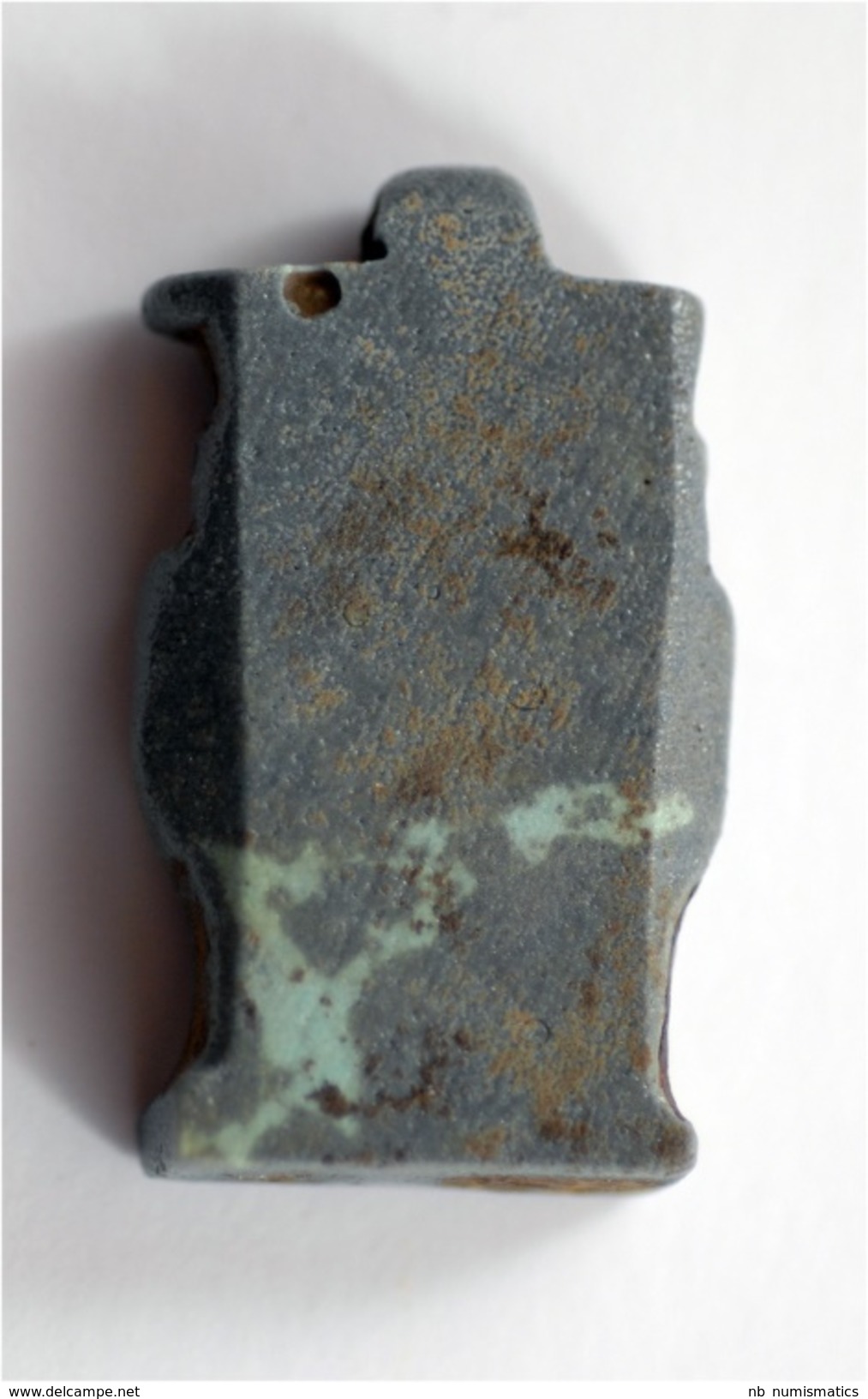 Egypt Blue Glazed Faince Triad Amulet - Archéologie