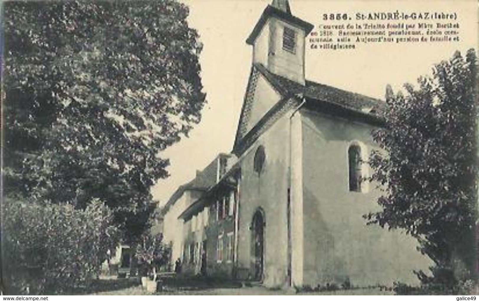 5006 CPA Saint André Le Gaz - Couvent De La Trinité - Saint-André-le-Gaz