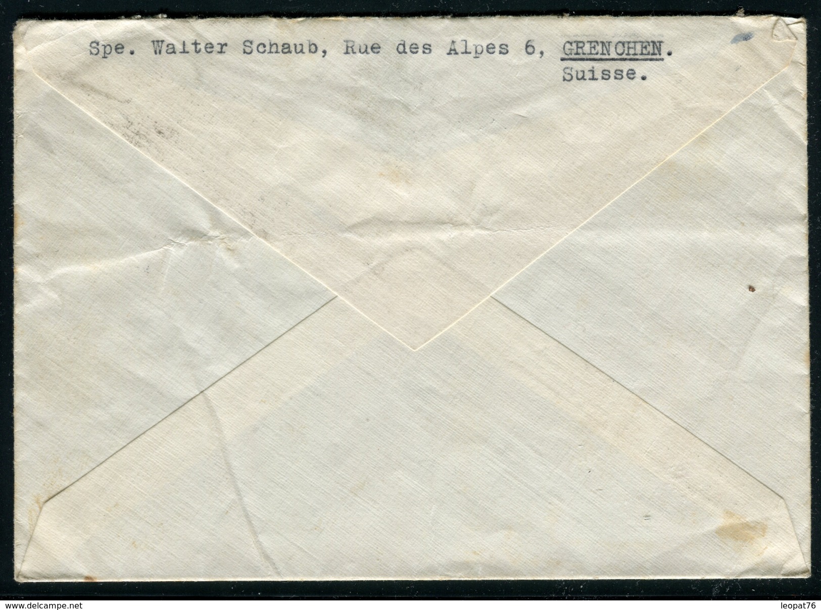 Suisse - Cover / Enveloppe En Recommandé De Grenchen Pour La France En 1946 , Affr. Plaisant    Ref F162 - Briefe U. Dokumente