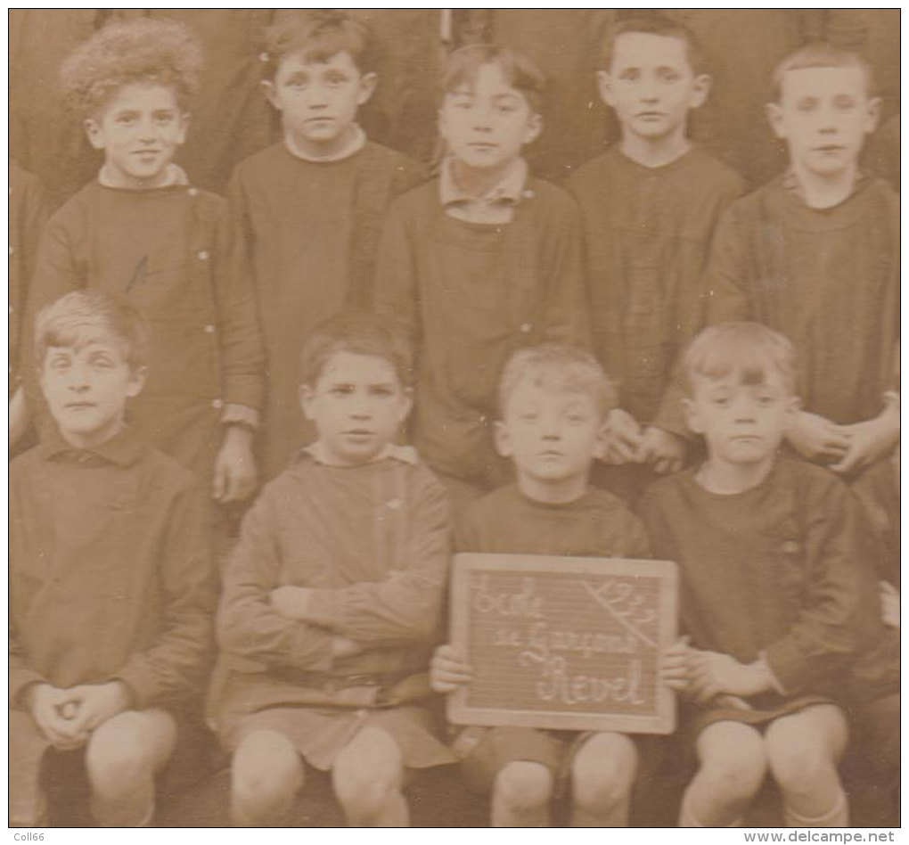 31 Revel 1932 PhotographieEcole De Garçons Avec Instituteur Très Beau Plan éditeur Non Précisé - Anciennes (Av. 1900)