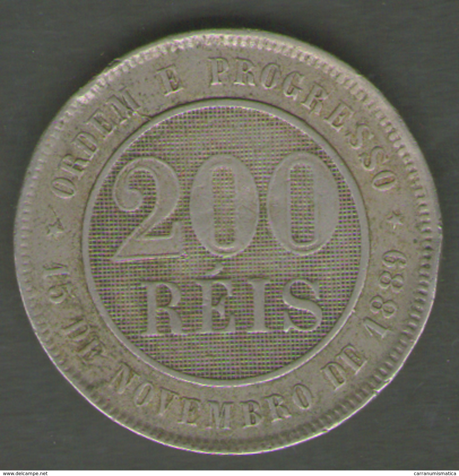 BRASILE 200 REIS 1889 - Brasile