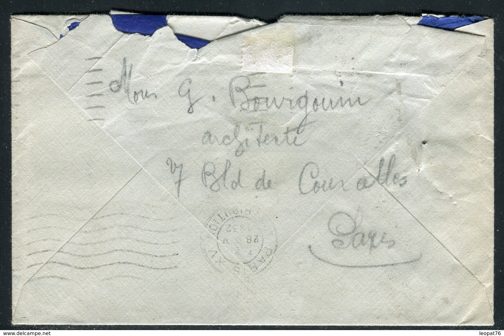 France - Cover / Semeuse Perforé CCF Sur Enveloppe De Paris Pour Paris En 1932   Ref F186 - Andere & Zonder Classificatie