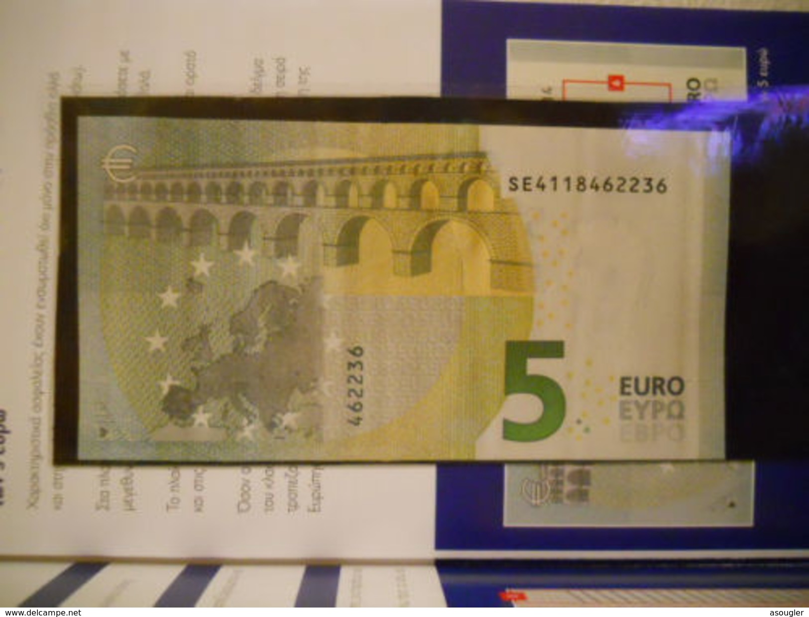 GREEK FOLDER ON ITALY 5 EURO NEW 2013 (ITALY ISSUE) LETTER "S" UNC - 5 Euro