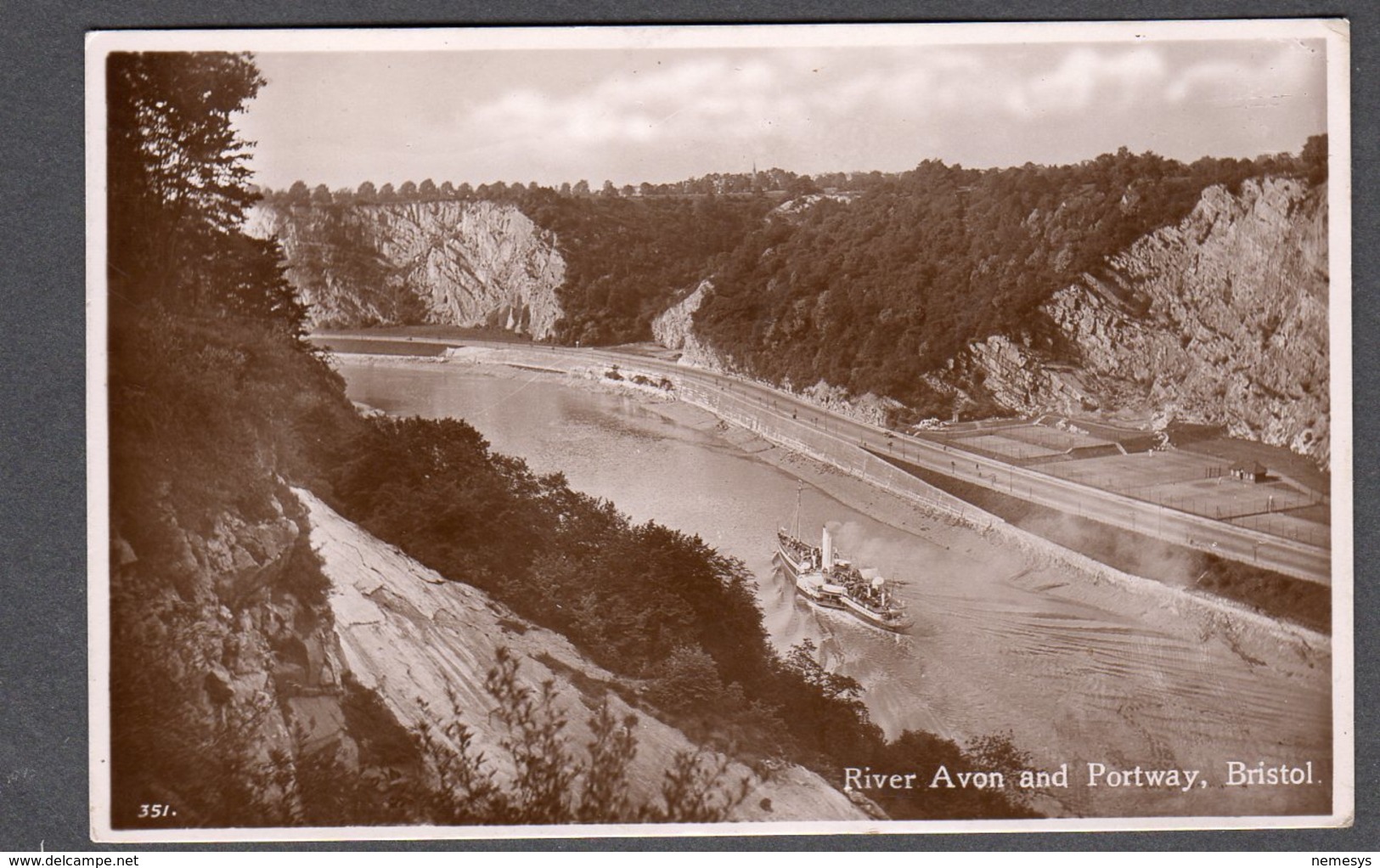 1946 BRISTOL RIVER AVON AND PORTWAY WITH SHIP FP NV SEE 2 SCANS - Bristol