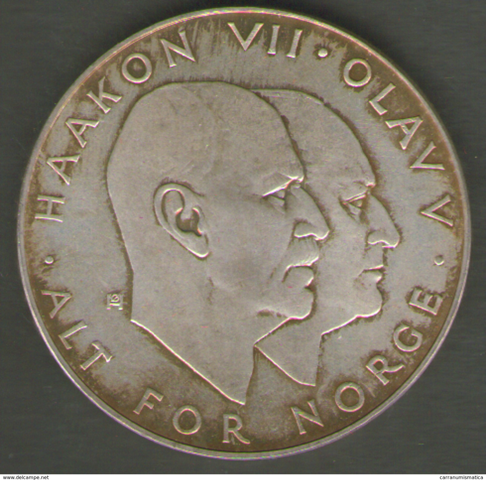 NORWAY - 25 KRONER (1970 - 25 Th ANNIVERSARY Of LIBERATION ) AG SILVER - Norvegia