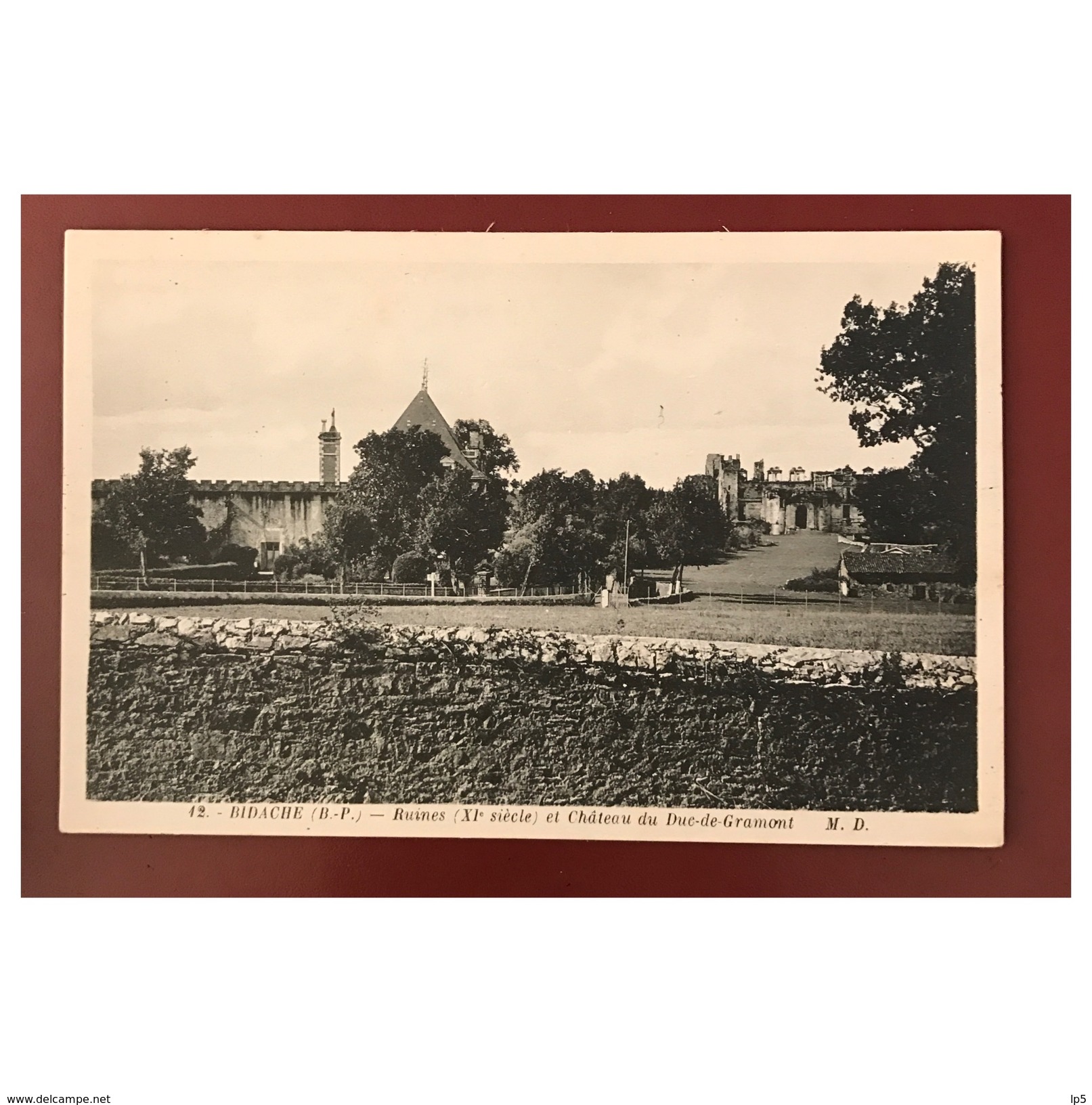 Bidache   Ruines Et Chateau Du Duc De Gramont  12  Marcel Delboy - Bidache