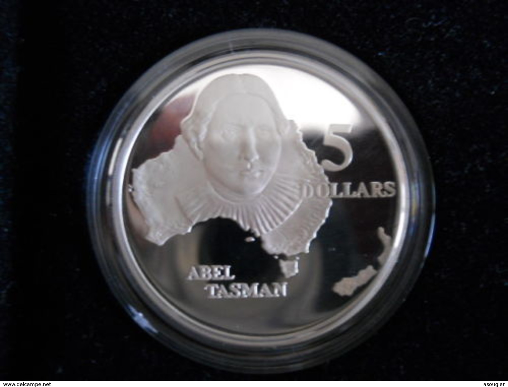 AUSTRALIA 5 X 5 DOLLARS 1993 SILVER PROOF "THE EXPLORERS" - Sets Sin Usar &  Sets De Prueba