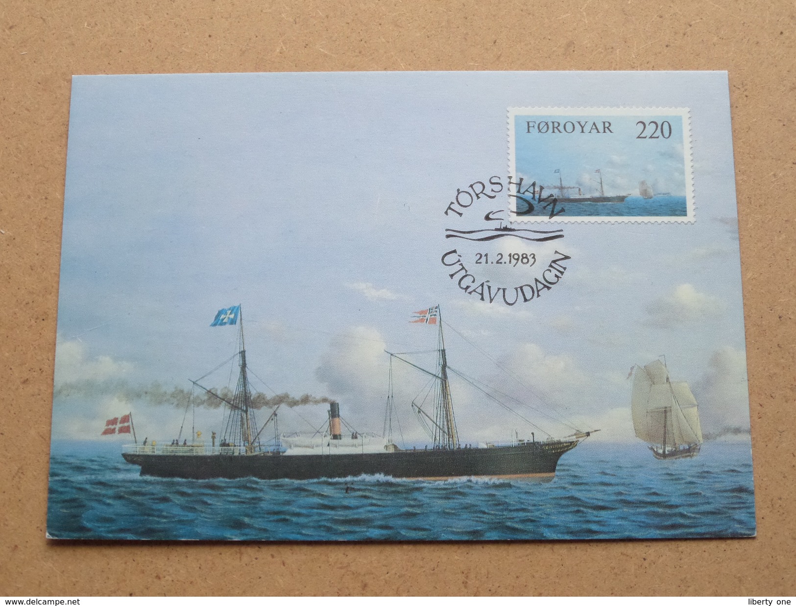 FOROYAR 220 (Skip / Ship) Stamp TORSHAVN 21-2-1983 ( Zie Foto ) ! - Tarjetas – Máximo