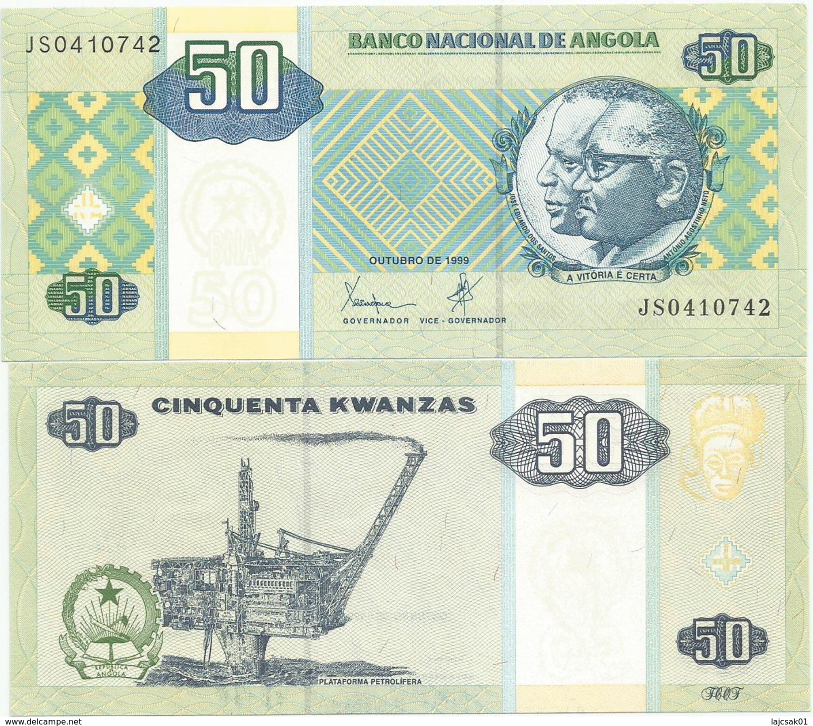 ANGOLA 50 Kwanzas 1999. UNC P-146 - Angola