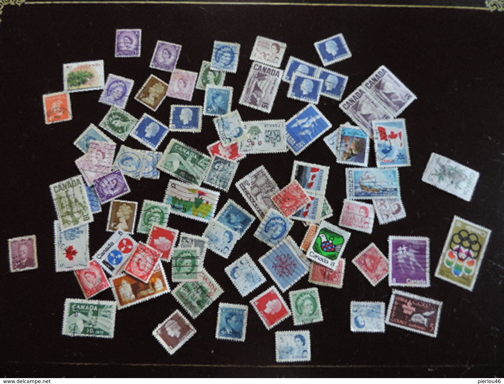 LOT DE TIMBRES OBLITERES DU CANADA - Collections