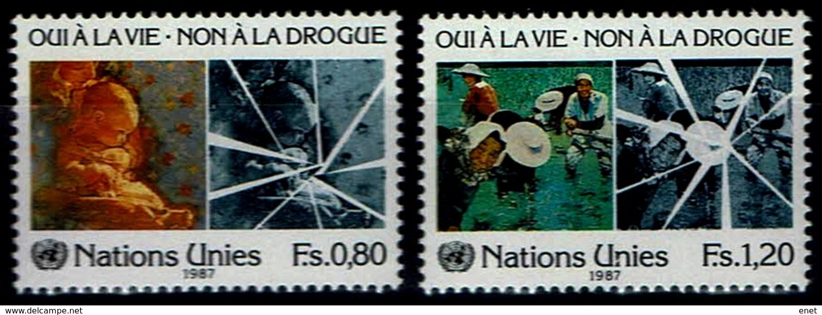 Vereinte Nationen Genf 1987 - UNO ONU - MiNr 156-157 - Unused Stamps