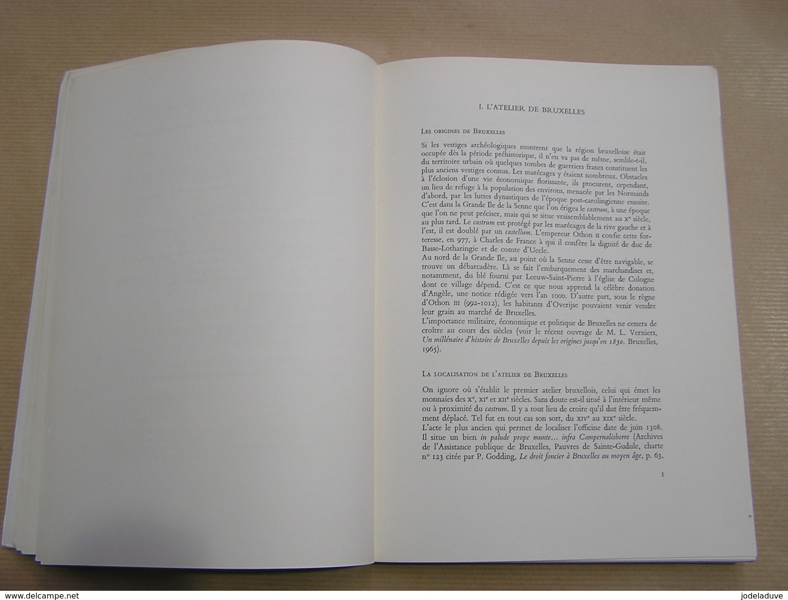 MILLE ANS DE MONNAYAGE BRUXELLOIS 965 1965 Numismatique Pièce Agent Or Franc Monnaie Belge Bruxelles - Boeken & Software