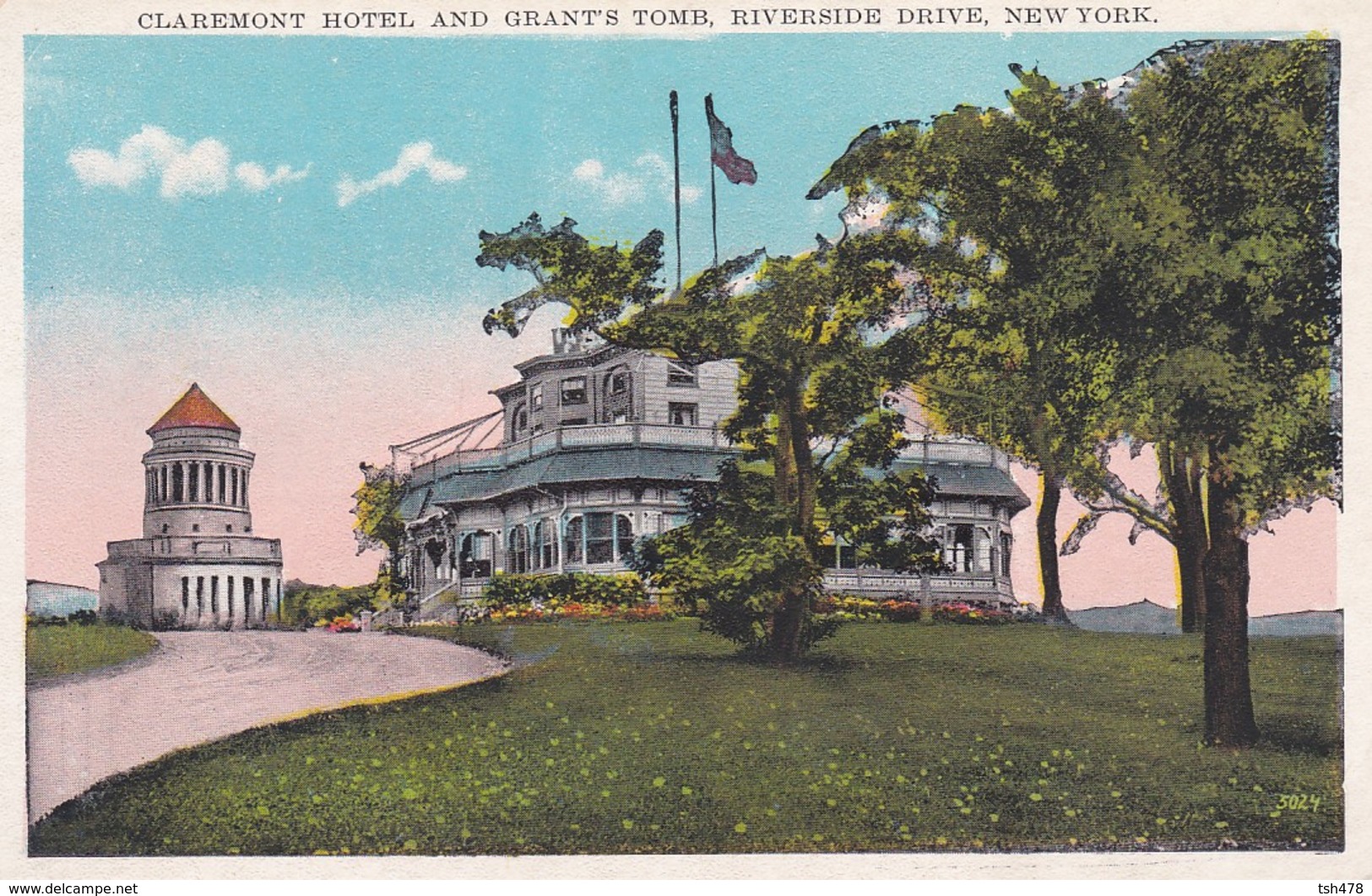 NEW YORK----claremont Hotel And Grant's Tomb Riverside Drive----voir 2 Scans - Autres & Non Classés