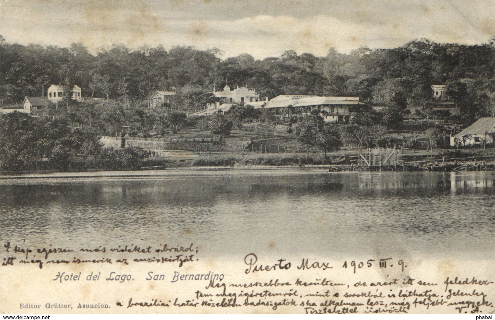 Paraguay, San Bernardino, Hotel Del Lago, Old Postcard 1905 - Paraguay