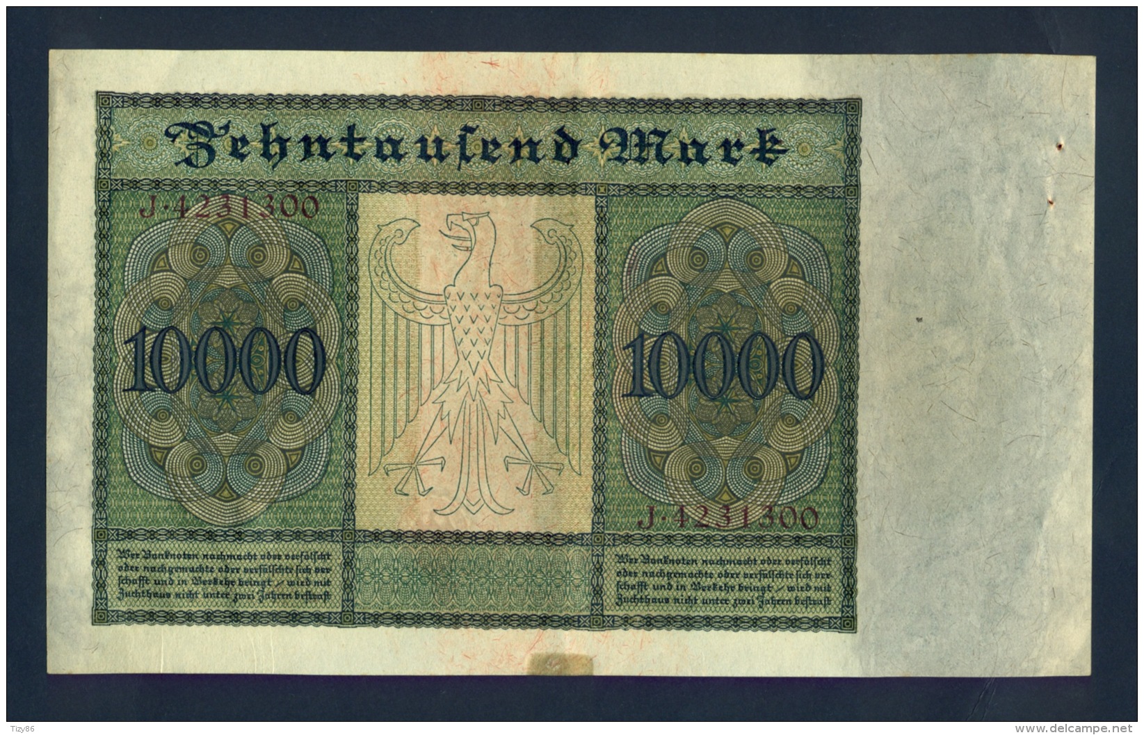 Banconota Germania 10.000 Mark - Te Identificeren