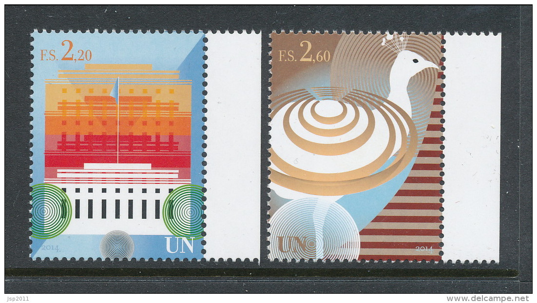 UN Geneva 2014 Cat # 580-581. Definitives. MNH (**) - Nuovi