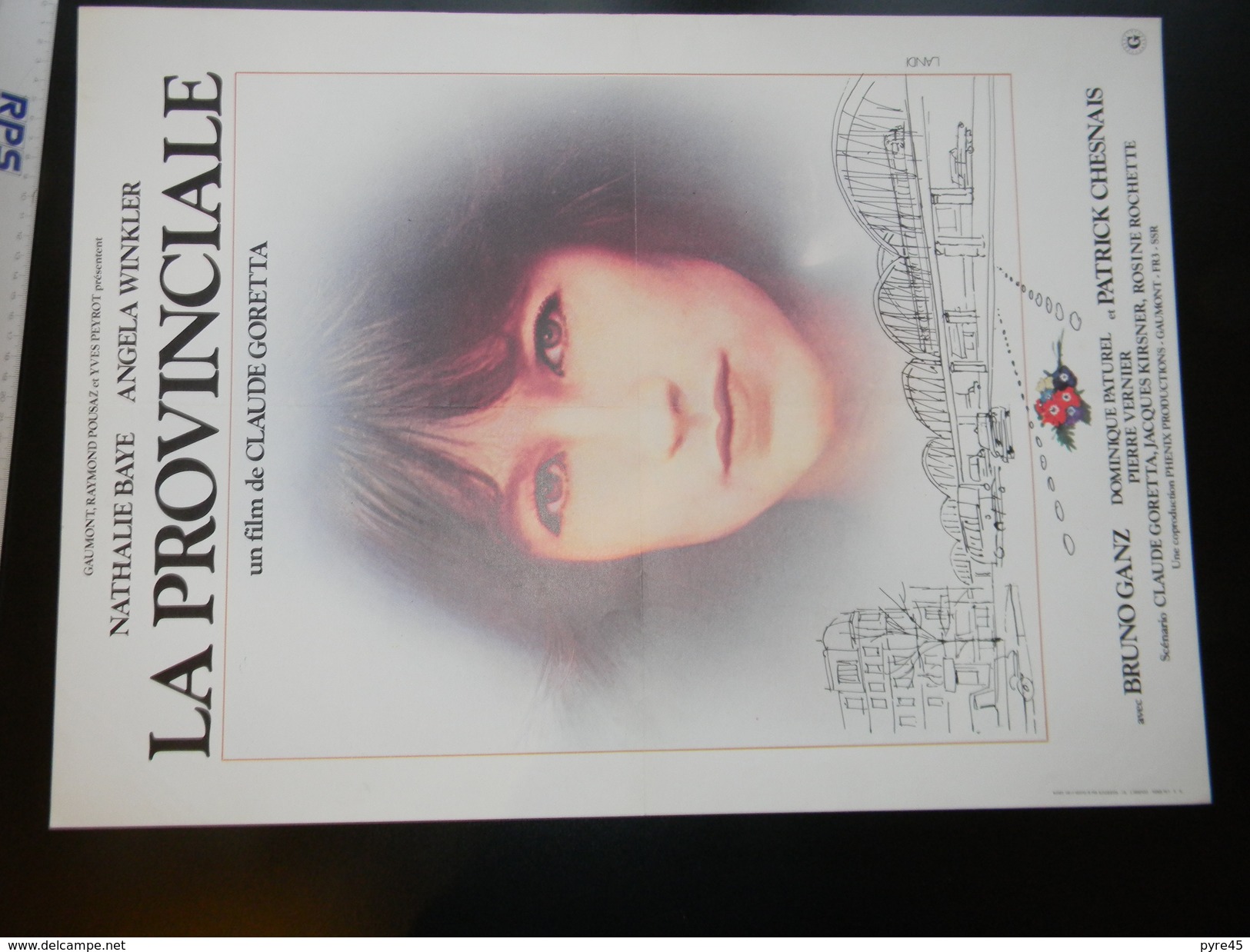 Affichette Cinema La Provinciale Avec Nathalie Baye 55 X 39 Cm - Affiches & Posters