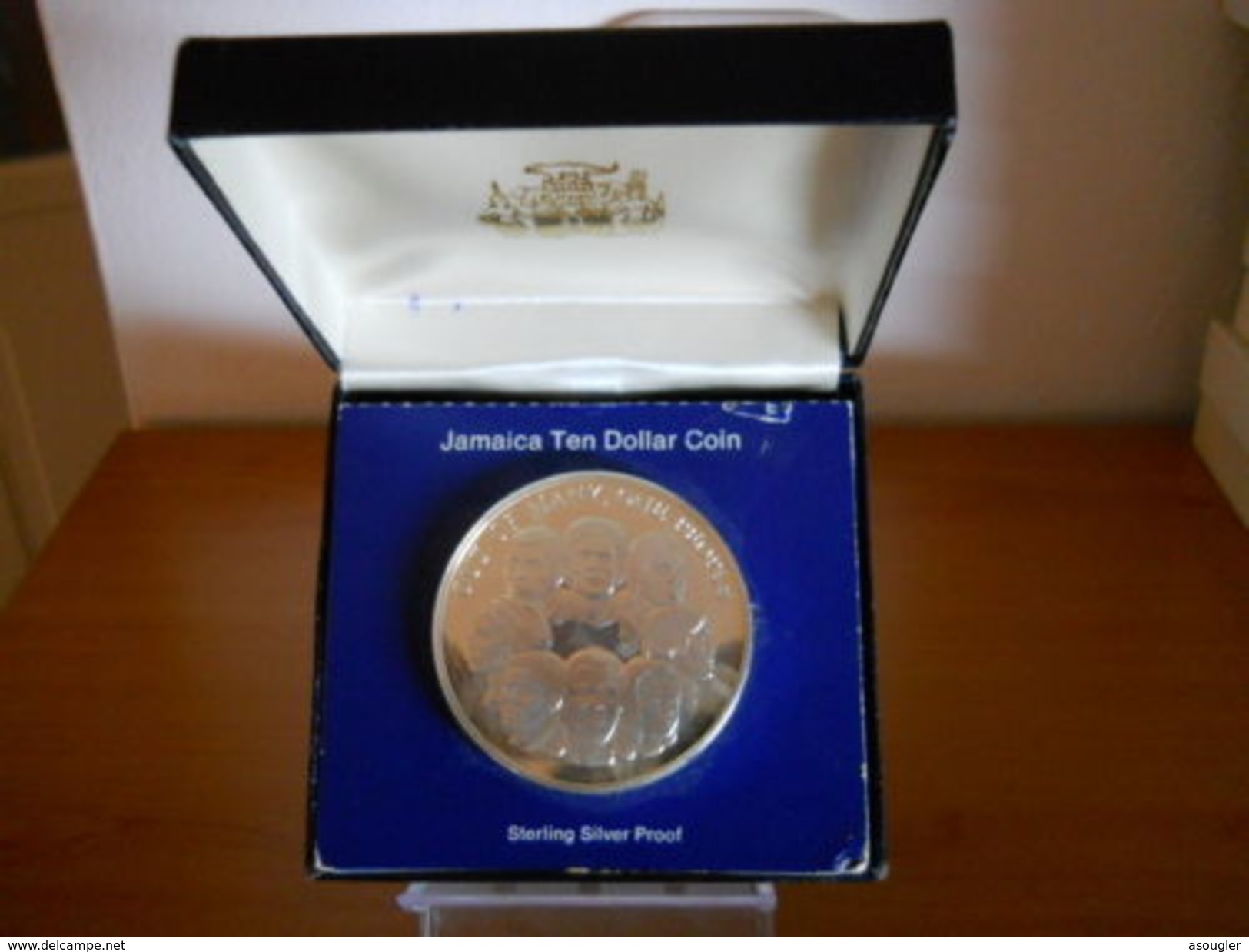 JAMAICA 10 DOLLARS 1978 SILVER PROOF OUT OF MANY, ONE PEOPLE - Jamaique